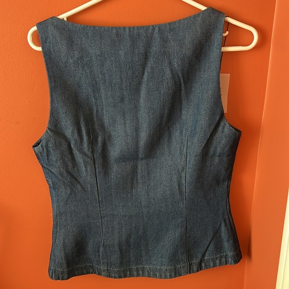 Denim Agathe Vest Top NWT by Lovers and Friends sz s - Picture 2 of 10